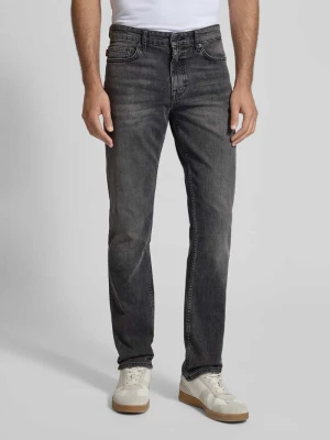 Jeansy o kroju slim fit z mieszanki bawełny model ‘DELAWARE’ Boss Grafitowy