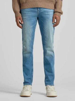 Jeansy o kroju slim fit z mieszanki bawełny model 'DELAWARE' Boss Orange