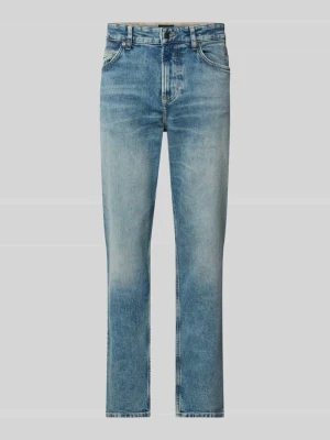 jeansy o kroju slim fit z mieszanki bawełny model 'ONYX-2- BO' Boss Błękitno-niebieski