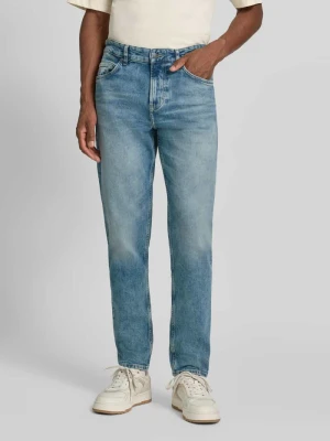 jeansy o kroju slim fit z mieszanki bawełny model 'ONYX-2- BO' Boss Błękitno-niebieski