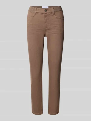 jeansy o kroju slim fit z mieszanki bawełny model 'ORNELLA SPORTY' Angels Beżowy