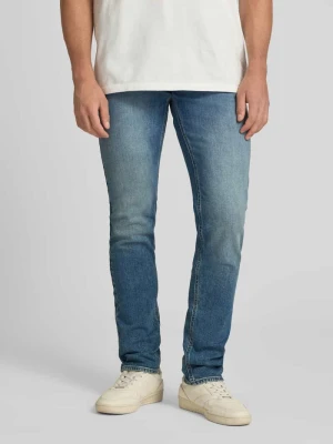 Jeansy o kroju slim fit z mieszanki bawełny model 'SCANTON SLIM' Tommy Jeans Niebieski