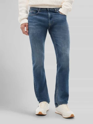 jeansy o kroju slim fit z mieszanki bawełny model 'SCANTON' Tommy Jeans