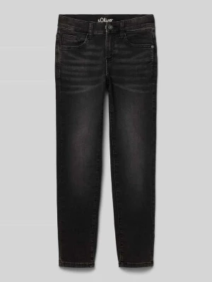 Jeansy o kroju slim fit z mieszanki bawełny s.Oliver RED LABEL