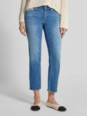 Jeansy o kroju slim fit z mieszanki bawełny w skróconym kroju CAMBIO