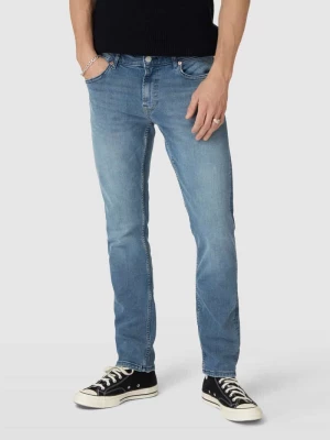 Jeansy o kroju slim fit z naszywką z logo model ‘Loom’ Only & Sons