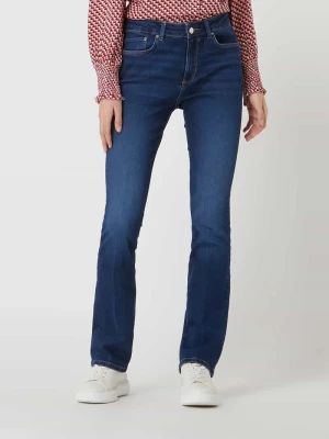 Jeansy o kroju slim fit z poszerzaną nogawką i dodatkiem streczu model ‘Beverly’ s.Oliver RED LABEL