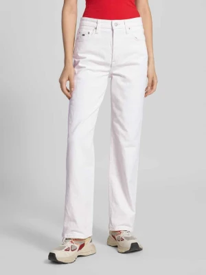 Jeansy o kroju slim fit z prostą nogawką model ‘LAYLA’ Tommy Jeans Écru
