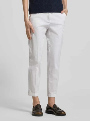 Jeansy o kroju slim fit z utrwalonymi wykończeniami nogawek model 'Stella' CAMBIO