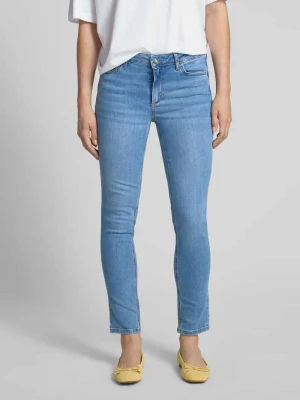 Jeansy o kroju slim fit z wpuszczanymi kieszeniami Liu Jo White