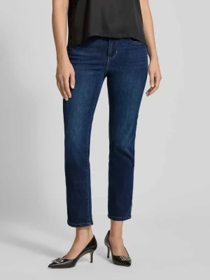 Jeansy o kroju slim fit z wpuszczanymi kieszeniami Liu Jo White