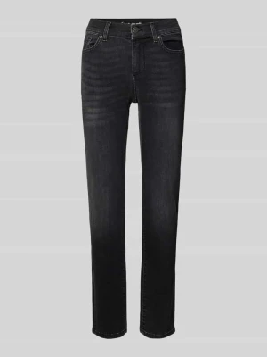 Jeansy o kroju slim fit z wpuszczanymi kieszeniami Liu Jo White