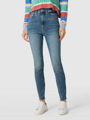 Jeansy o kroju slim fit z wysokim stanem i 5 kieszeniami Polo Ralph Lauren