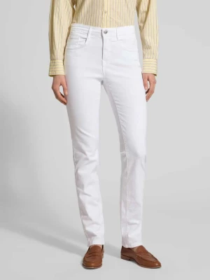 Jeansy o kroju slim fit z zapięciem na guzik model 'Mary' BRAX