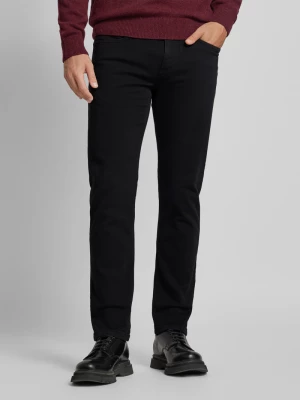 Jeansy o kroju slim fit ze średnim stanem i wąską nogawką s.Oliver BLACK LABEL