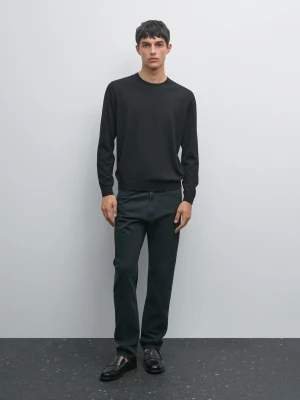 Jeansy O Kroju Slim - Granatowy - - Massimo Dutti - Mężczyzna