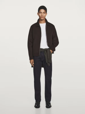 Jeansy O Kroju Slim - Granatowy - - Massimo Dutti - Mężczyzna