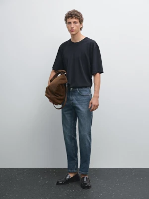 Jeansy O Kroju Slim - Indygo - - Massimo Dutti - Mężczyzna
