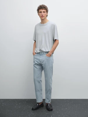 Jeansy O Kroju Slim - Indygo - - Massimo Dutti - Mężczyzna