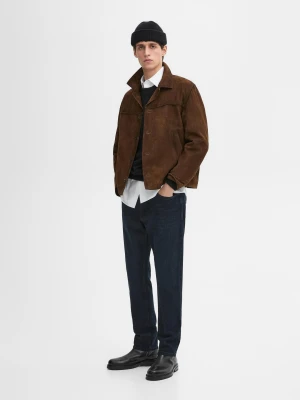 Jeansy O Kroju Slim - Indygo - - Massimo Dutti - Mężczyzna