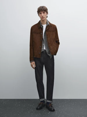 Jeansy O Kroju Slim - Indygo - - Massimo Dutti - Mężczyzna