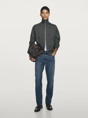 Jeansy O Kroju Slim - Indygo - - Massimo Dutti - Mężczyzna