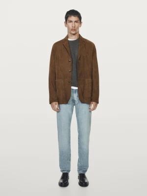 Jeansy O Kroju Slim - Jasnoniebieski - - Massimo Dutti - Mężczyzna