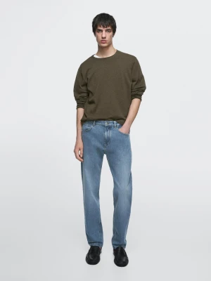 Jeansy O Kroju Slim - Jasnoniebieski - - Massimo Dutti - Mężczyzna