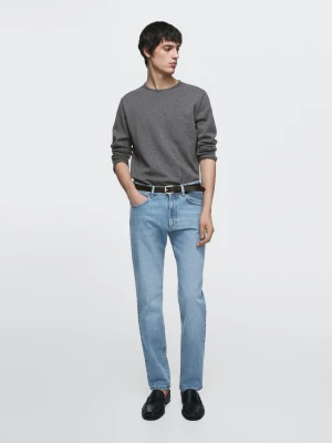 Jeansy O Kroju Slim - Niebieski - - Massimo Dutti - Mężczyzna