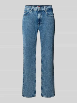 Jeansy o kroju slim straight fit z mieszanki bawełny model 'RYAN' Tommy Jeans Jeansowy niebieski