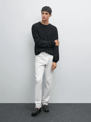 Jeansy O Kroju Slim - Surowy - - Massimo Dutti - Mężczyzna