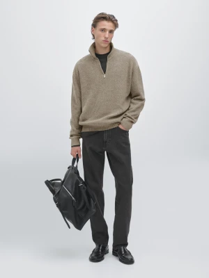 Jeansy O Kroju Slim - Szary - - Massimo Dutti - Mężczyzna