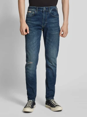 Jeansy o kroju slim tapered fit z 5 kieszeniami Calvin Klein Jeans