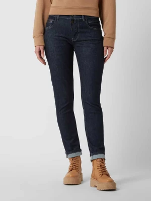 Jeansy o kroju slim tapered fit z dodatkiem streczu model ‘Gigi’ Blue Fire Jeans