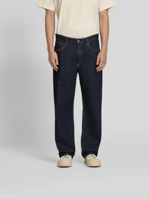 Jeans o kroju straight fit w 5 kieszeni Won Hundred Ciemnoniebieski