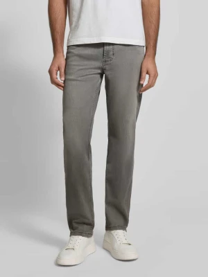 Jeansy o kroju straight fit z 5 kieszeniami Christian Berg Men