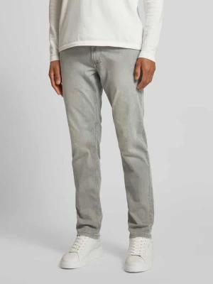 Jeansy o kroju straight fit z 5 kieszeniami Christian Berg Men