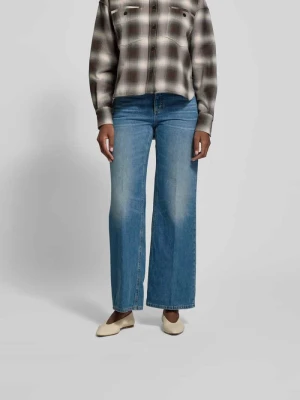 Jeansy o kroju straight fit z 5 kieszeniami Closed Jeansowy niebieski