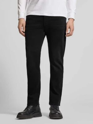 Jeansy o kroju straight fit z 5 kieszeniami drykorn