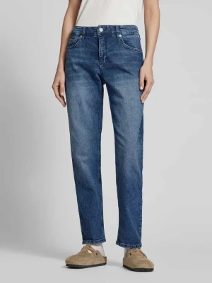 Jeansy o kroju straight fit z 5 kieszeniami MAC Ciemnoniebieski