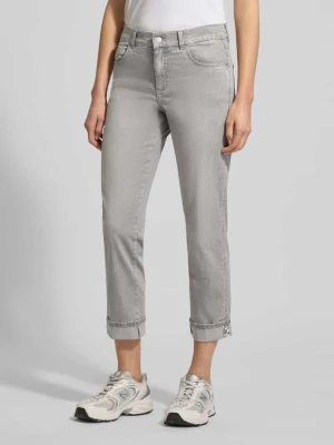 Jeansy o kroju straight fit z 5 kieszeniami model ‘Darlene’ Angels