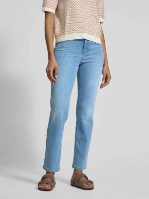 Jeansy o kroju straight fit z 5 kieszeniami model ‘Melly’ Opus Jasnoniebieski
