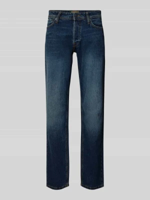 Jeansy o kroju straight fit z 5 kieszeniami model ‘MIKE’ jack & jones