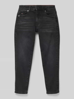 Jeansy o kroju straight fit z 5 kieszeniami Tommy Hilfiger Czarny