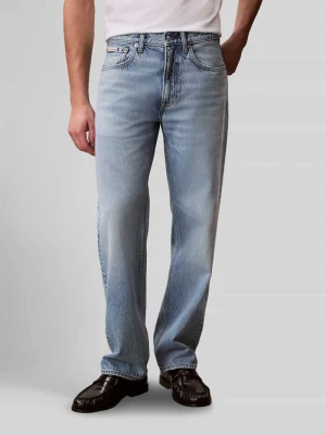 Jeansy o kroju straight fit z czystej bawełny Calvin Klein Jeans
