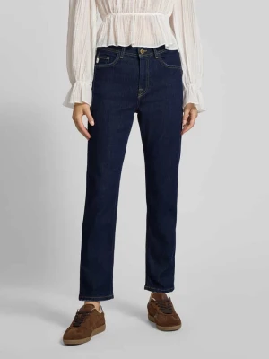 Jeansy o kroju straight fit z czystej bawełny Goldgarn