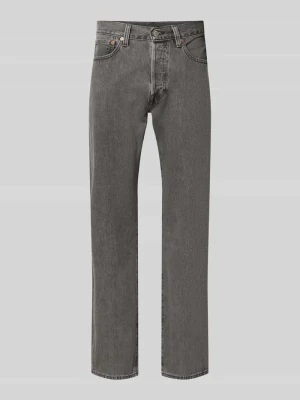Jeansy o kroju straight fit z czystej bawełny model '501®' Levi's®