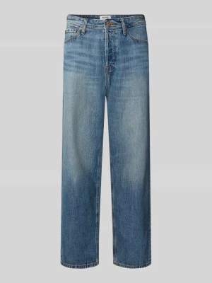 Jeansy o kroju straight fit z czystej bawełny model 'ALEX' Jack&Jones Jeansowy niebieski