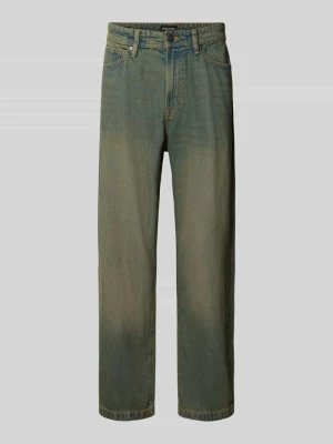 Jeansy o kroju straight fit z czystej bawełny model 'Alex' Jack&Jones Jeansowy niebieski