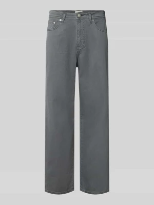 Jeansy o kroju straight fit z czystej bawełny model 'ALEX ORIGINAL' Jack&Jones Antracytowy